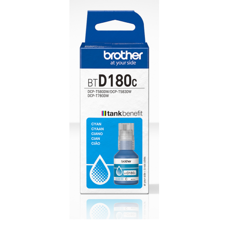 Brother BTD180C Cyan Genuine Ink Bottle