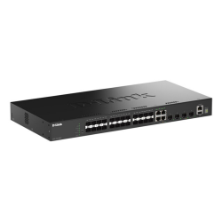 D-Link 28-Port Gigabit SFP Stackable Smart Managed Switch with 4 x Combo and 4 x 10G SFP+ Ports