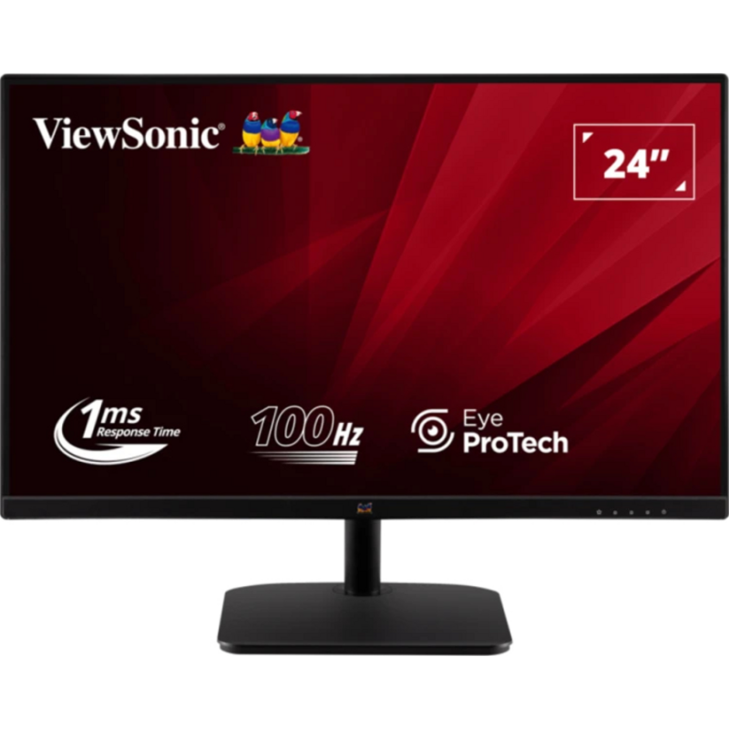 Viewsonic Value Series VA2432-MHD-3 LED display 61 cm (24") 1920 x 1080 pixels Full HD Black