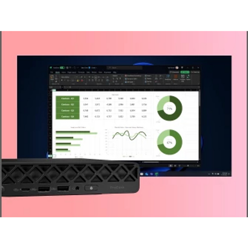 HP ProDesk 4 Mini G1i Desktop AI PC Intel Core Ultra 5 16 GB DDR5-SDRAM Windows 11 Pro Mini PC Black