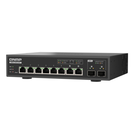 QNAP QSW-L3208-2C6T network switch Managed L2 10G Ethernet (100/1000/10000) Desktop Black