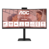 AOC E4 CU34E4CW computer monitor 86.4 cm (34") 3440 x 1440 pixels UltraWide Quad HD LED Black