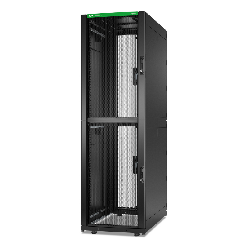 APC NetShelter SX, Server Rack Enclosure, Colocation, 2 x 20U, 600W x 1070D mm, with Sides, Black