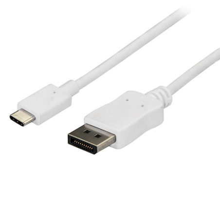StarTech.com 6ft/1.8m USB C to DisplayPort 1.2 Cable 4K 60Hz - USB-C to DisplayPort Adapter Cable HBR2 - USB Type-C DP Alt Mode 
