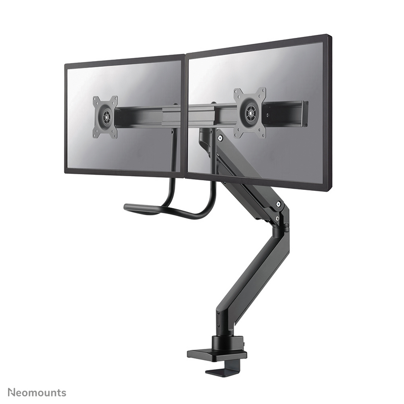Neomounts NM-D775DXBLACK Monitor arm 10-32" - gas spring - Topfix - 180°-stop