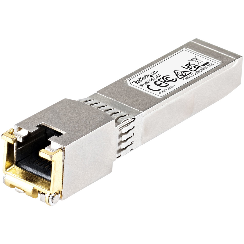 StarTech.com HPE 813874-B21 Compatible SFP+ Module - 10GBASE-T - SFP to RJ45 Cat6/Cat5e - 10GE Gigabit Ethernet SFP+ - RJ-45 30m