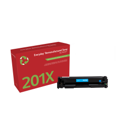 Everyday™ Cyan Remanufactured Toner by Xerox compatible with HP 201X (CF401X), High capacity