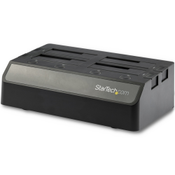 StarTech.com 4-Bay USB to SATA Hard Drive Docking Station, USB 10Gbps, External 2.5" & 3.5" SSD / HDD Dock, SATA III, Hot-Swap H