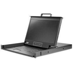 StarTech.com Rackmount KVM Console HD 1080p - Single Port VGA KVM with 17" LCD Monitor for Server Rack - Fully Featured 1U LCD K