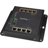 StarTech.com Industrial 8 Port Gigabit PoE Switch - 4 x PoE+ 30W - Power Over Ethernet - Hardened GbE Layer/L2 Managed Switch - 