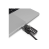 Compulocks Ledge Lock Adapter for MacBook Pro 13" M1 & M2 with Combination Cable Lock Silver