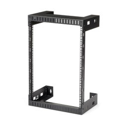 StarTech.com 15U 19" Wall Mount Network Rack - 12" Deep 2 Post Open Frame Server Room Rack for Data/AV/IT/Computer Equipment/Pat