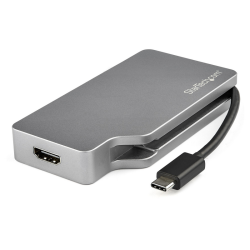 StarTech.com USB C Multiport Video Adapter w/ HDMI, VGA, Mini DisplayPort or DVI - USB Type C Monitor Adapter to HDMI 2.0 or mDP