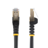 StarTech.com 1m CAT6a Ethernet Cable - 10 Gigabit Shielded Snagless RJ45 100W PoE Patch Cord - 10GbE STP Network Cable w/Strain 