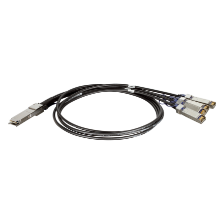 D-Link QSFP+ / 4xSFP+, 1m InfiniBand/fibre optic cable QSFP+ 4 x SFP+ Black