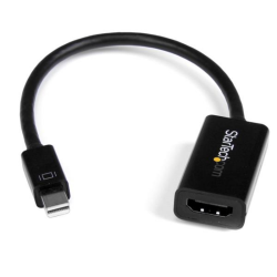 StarTech.com Mini DisplayPort to HDMI Adapter - Active mDP to HDMI Video Converter - 4K 30Hz - Mini DP or Thunderbolt 1/2 Mac/PC