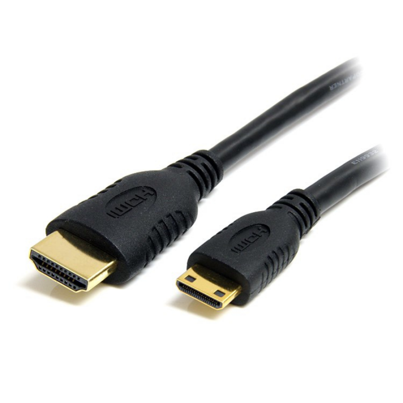 StarTech.com 50cm Mini HDMI to HDMI Cable with Ethernet - 4K 30Hz High Speed Mini HDMI to HDMI Adapter Cable - Mini HDMI Type-C 