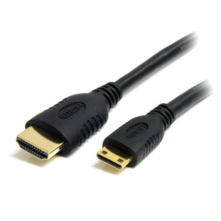 StarTech.com 50cm Mini HDMI to HDMI Cable with Ethernet - 4K 30Hz High Speed Mini HDMI to HDMI Adapter Cable - Mini HDMI Type-C 