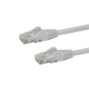StarTech.com 100ft CAT6 Ethernet Cable - White CAT 6 Gigabit Ethernet Wire -650MHz 100W PoE RJ45 UTP Network/Patch Cord Snagless