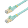 StarTech.com 2m CAT6a Ethernet Cable - 10 Gigabit Shielded Snagless RJ45 100W PoE Patch Cord - 10GbE STP Network Cable w/Strain 