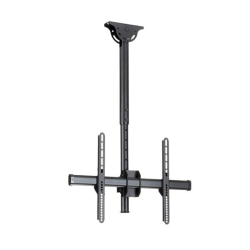 StarTech.com TV Ceiling Mount - Full-Motion Universal Hanging Single Screen Mount with Adjustable Telescopic Short Pole - Tilt /