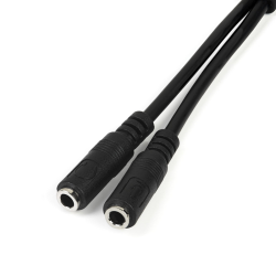 StarTech.com Headset adapter for headsets with separate headphone / microphone plugs - 3.5mm 4 position to 2x 3 position 3.5mm M