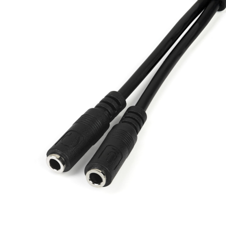 StarTech.com Headset adapter for headsets with separate headphone / microphone plugs - 3.5mm 4 position to 2x 3 position 3.5mm M