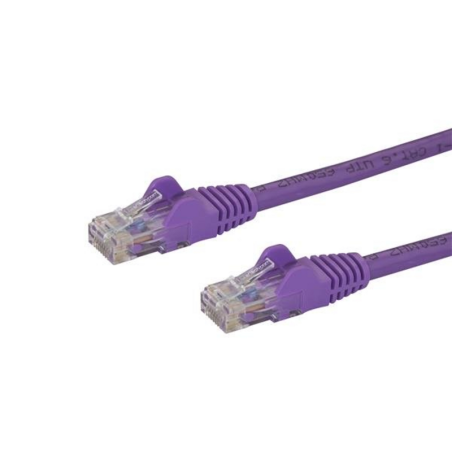 StarTech.com 3m CAT6 Ethernet Cable - Purple CAT 6 Gigabit Ethernet Wire -650MHz 100W PoE RJ45 UTP Network/Patch Cord Snagless w