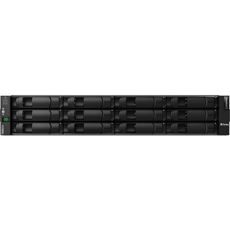 Lenovo ThinkSystem DE2000H disk array 0 TB Rack (2U) Black