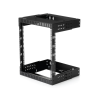 StarTech.com 12U 19" Wall Mount Network Rack - Adjustable Depth 12-20" 2 Post Open Frame Server Room Rack for AV/Data/ IT Commun