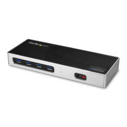 StarTech.com USB-C & USB-A Dock - Dual Monitor 4K 60Hz Dock DisplayPort + HDMI - Hybrid USB 3.0 Docking Station for USB-C or USB