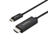 StarTech.com 10ft (3m) USB C to HDMI Cable - 4K 60Hz USB Type C to HDMI 2.0 Video Adapter Cable - Thunderbolt 3 Compatible - Lap