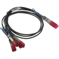 DELL 470-ABQB InfiniBand/fibre optic cable 3 m QSFP28 4x SFP28 Black, Red
